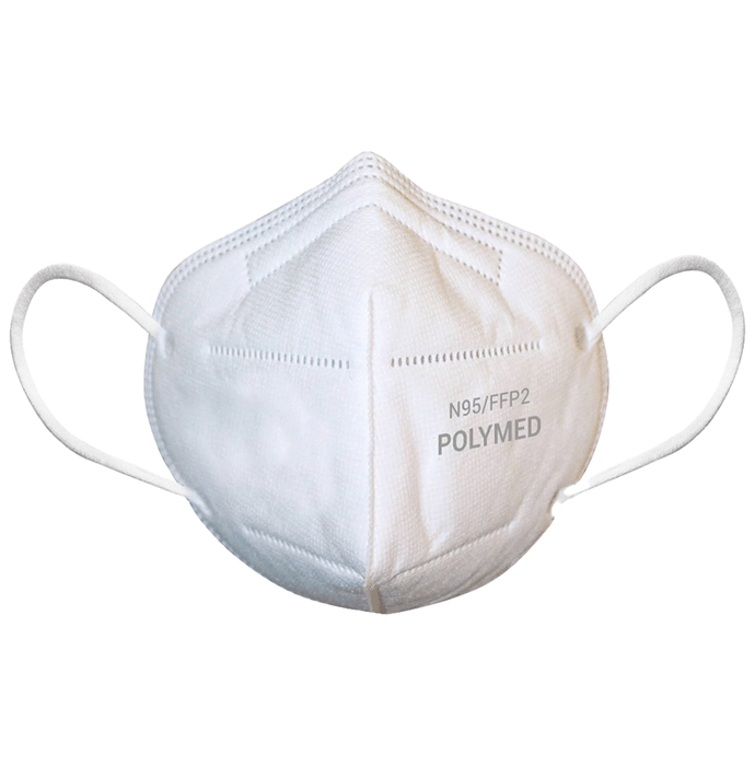 Poly Medicure N95 Mask Polymask 91305 Earloop Without Respirator