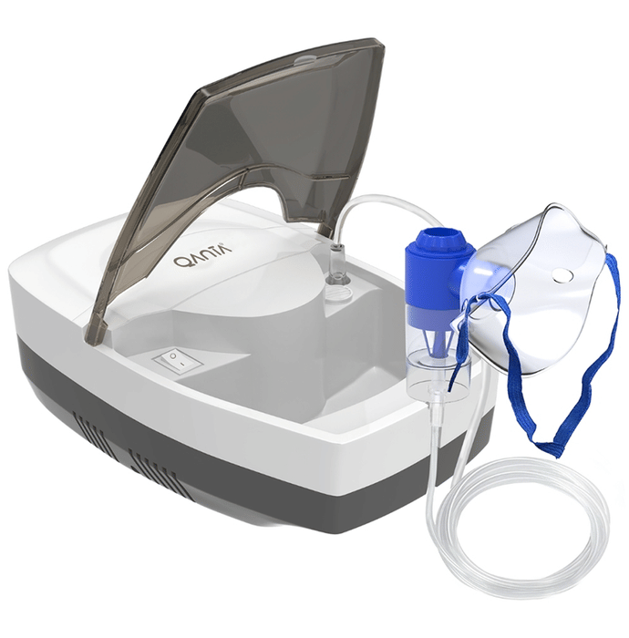 Qanta CORE Piston Compressor Nebulizer Machine with Complete Mask Kit for Adult & Child White