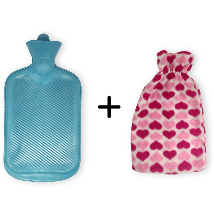 Sahyog Wellness Blue Hot Water Bottle/Bag with Cover-Cover Color May Vary