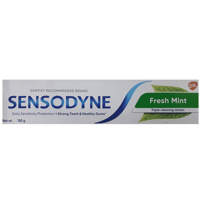 Sensodyne Fresh Mint Sensitive Toothpaste | For Strong Teeth & Healthy Gums