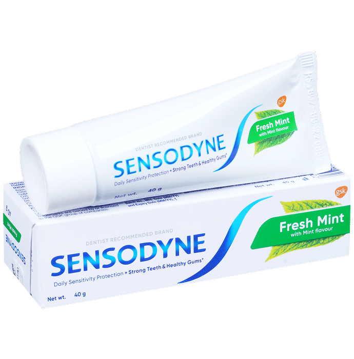Sensodyne Fresh Mint Toothpaste | For Strong Teeth & Healthy Gums