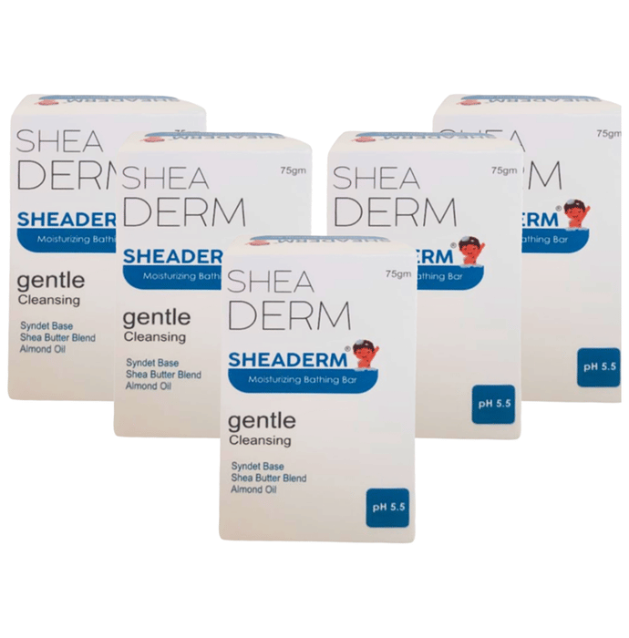 Sheaderm Moisturising Bathing Bar (75gm Each)