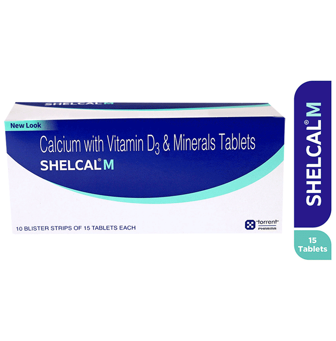 Shelcal -M Tablet with Calcium, Vitamin D3 & Minerals | Bone, Joint & Muscle Care
