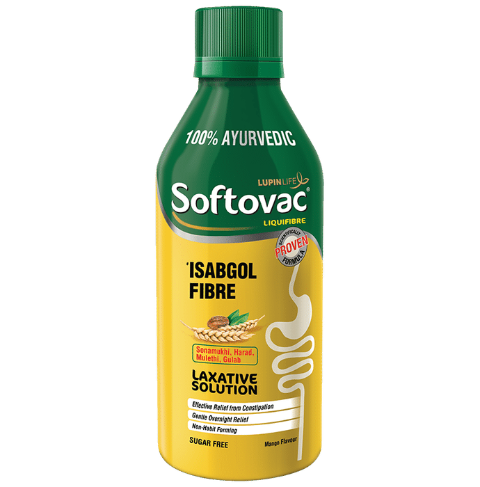 Softovac Isabgol Fibre Laxative Solution Mango Sugar Free