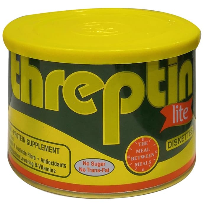 Threptin Lite High-Protein Whey and Antioxidant Supplement | No Sugar | Diskette