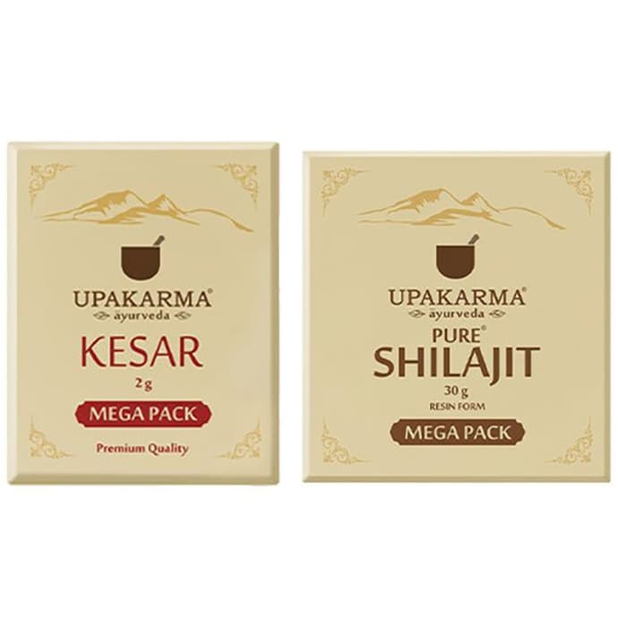 Upakarma Ayurveda Combo Pack of Kesar 2gm & Pure Shilajit 30gm