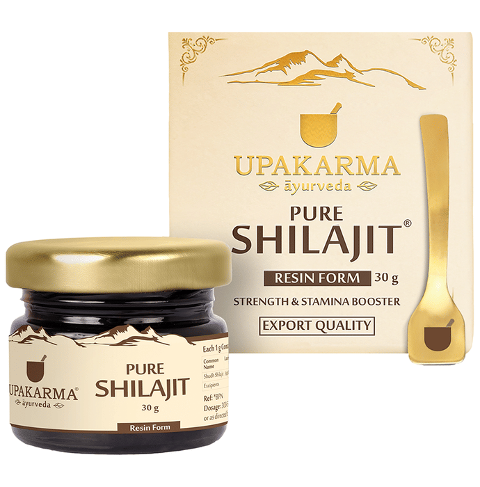 Upakarma Ayurveda Mega Pack Pure Shilajit Resin Form | For Strength & Stamina