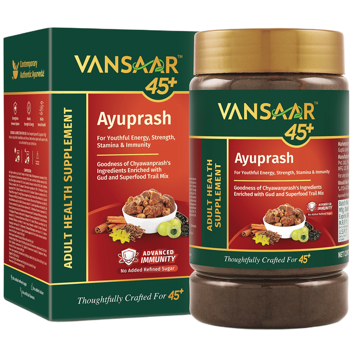Vansaar 45+ Ayuprash Chyawanprash No Added Sugar
