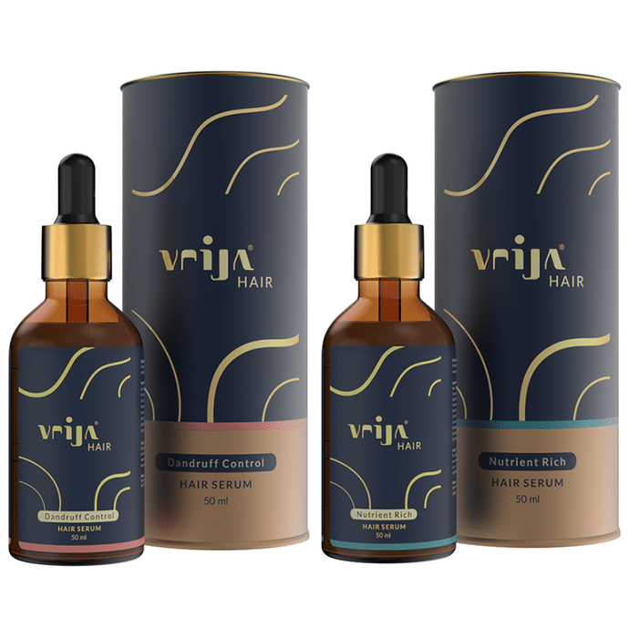 Vrija Combo Pack of Dandruff Control & Nutrient Rich (50ml Each)