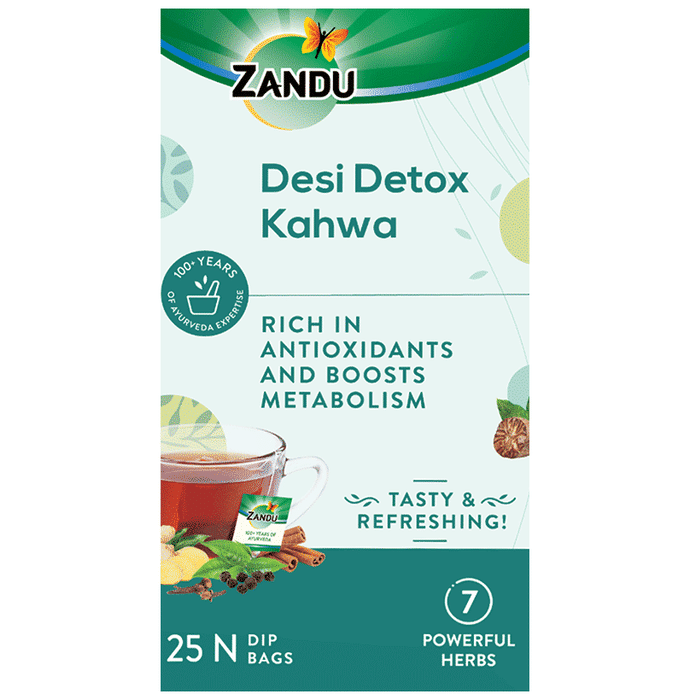 Zandu Desi Detox Kahwa Dip Bag (1.5gm Each)