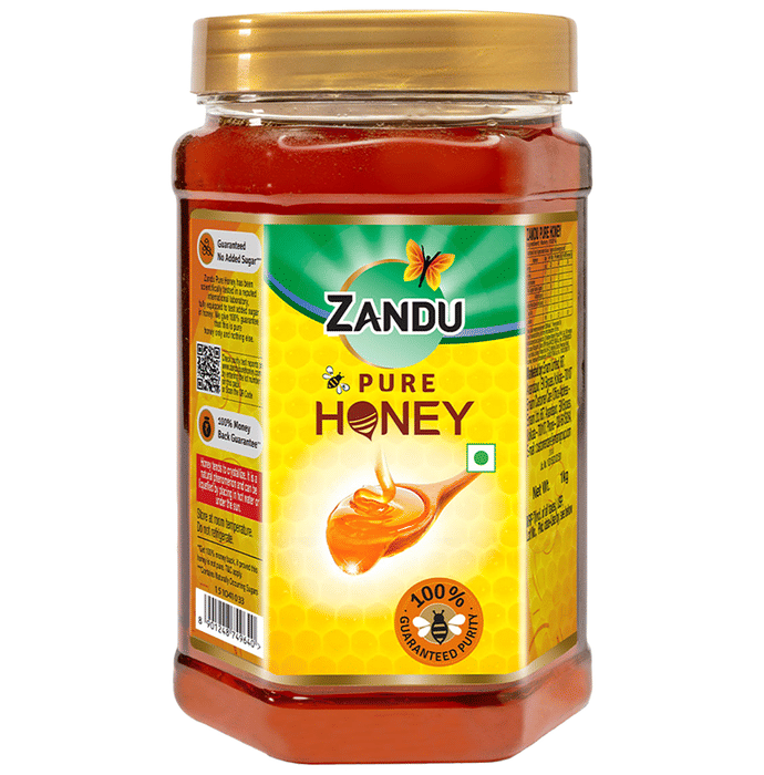 Zandu Pure Honey with No Added Sugar | Free from Adulteration