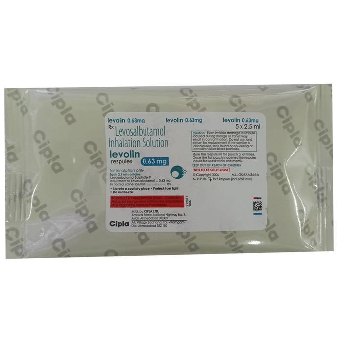 Levolin 0.63mg Respules