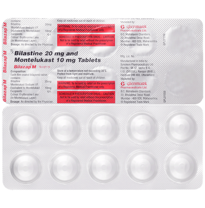 Bilazap M 20mg/10mg Tablet