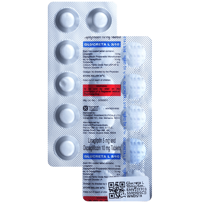 Glucreta L 10mg/5mg Tablet