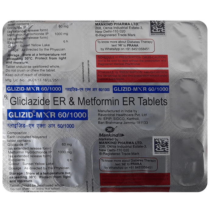 Glizid-M XR 60 Tablet