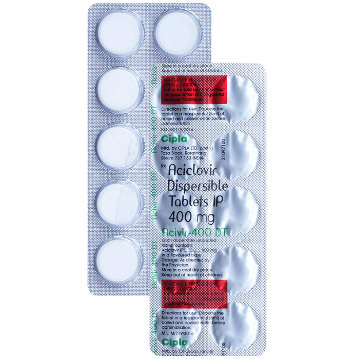 Acivir 400 DT Tablet