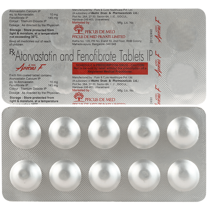 Avicus F 10mg/145mg Tablet