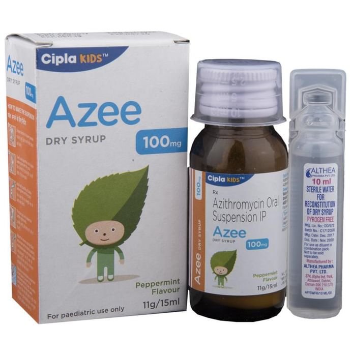 Azee 100mg Dry Syrup Peppermint
