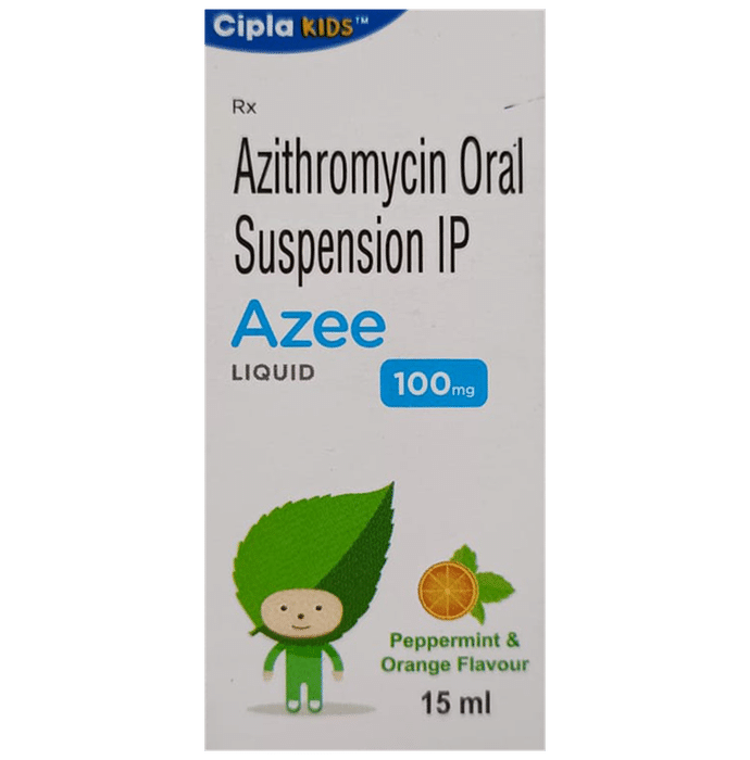 Azee 100mg Liquid Peppermint & Orange