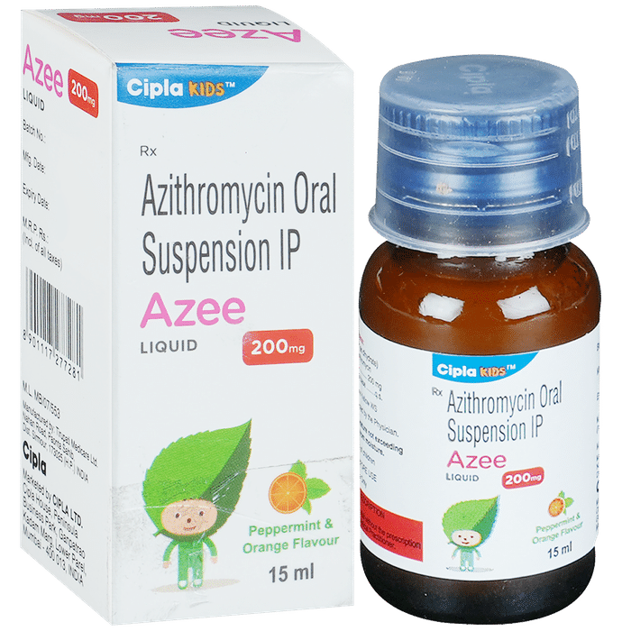Azee 200mg Liquid Peppermint & Orange