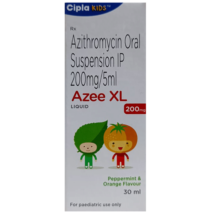 Azee XL 200mg Liquid Peppermint & Orange