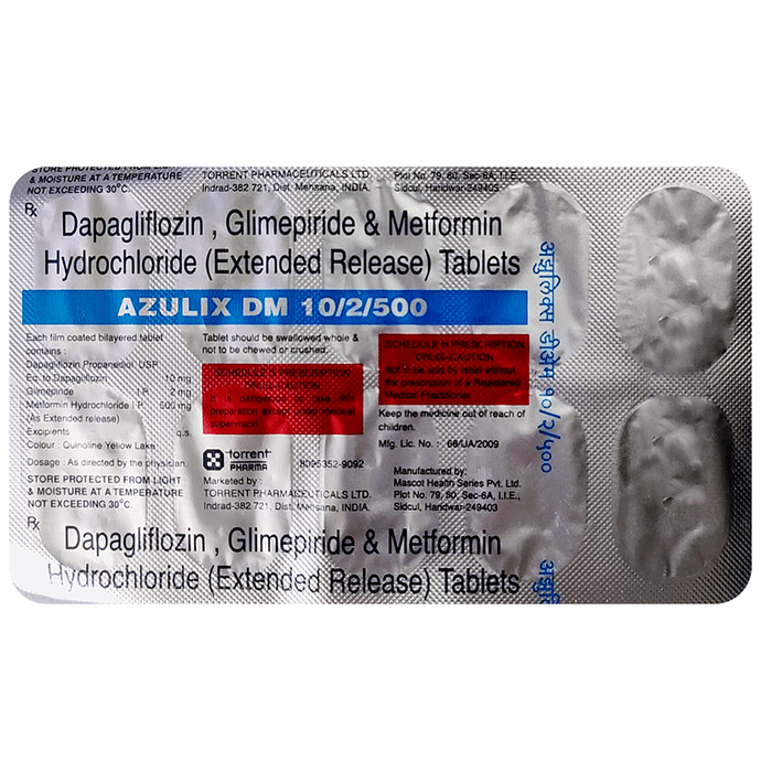 Azulix DM 10mg/2mg/500mg Tablet