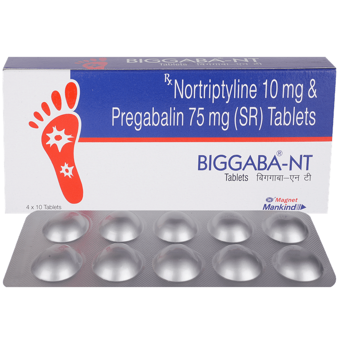Biggaba NT 75mg/10mg Tablet SR