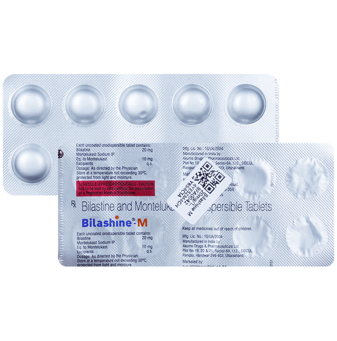 Bilashine M 20mg/10mg Tablet
