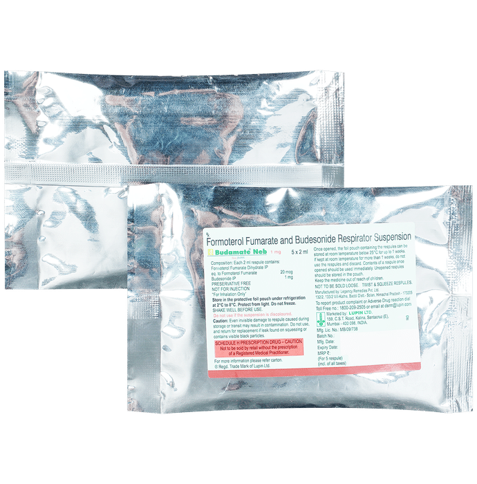 Budamate Neb 1mg Respules (2ml Each)