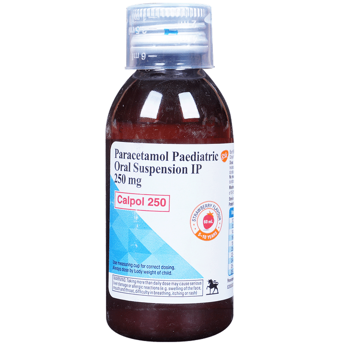 Calpol 250mg Paediatric Oral Suspension Strawberry