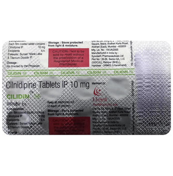 Cilidin 10mg Tablet