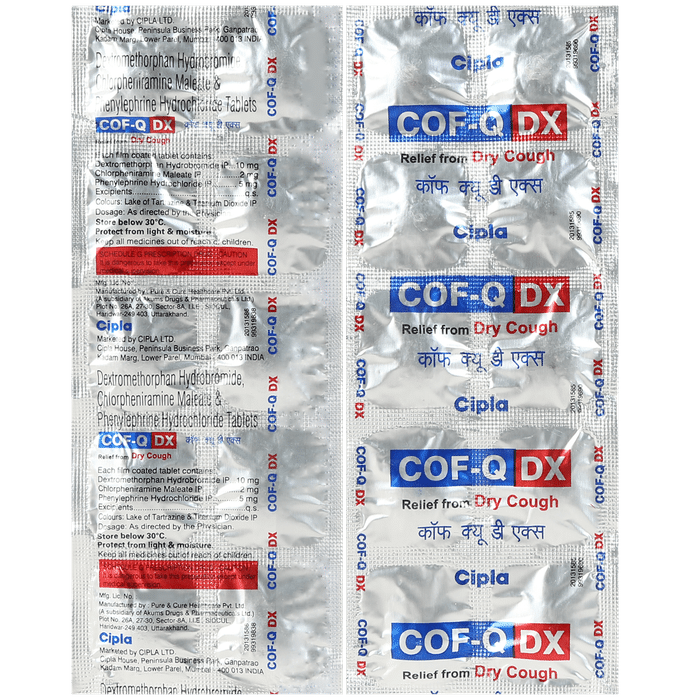 Cof Q DX 5mg/2mg/10mg Tablet