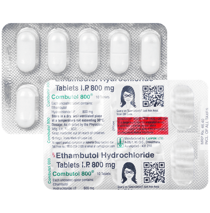 Combutol 800 Tablet