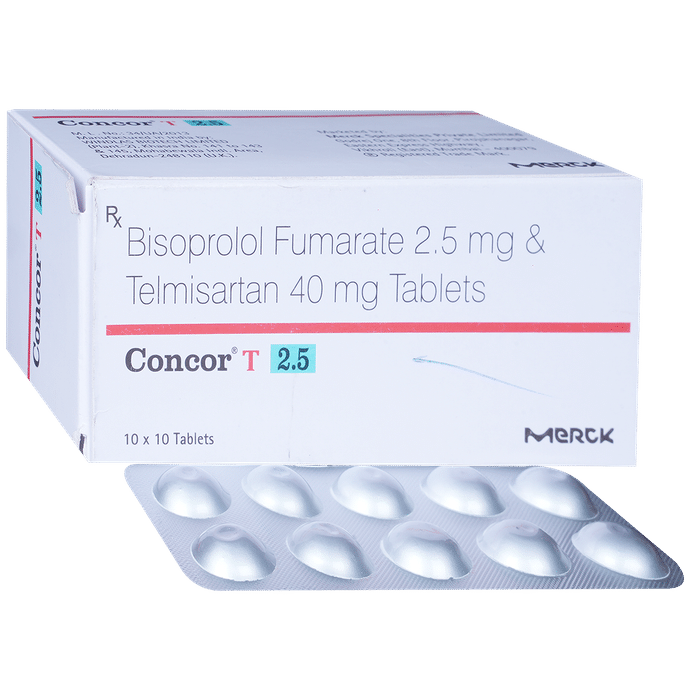 Concor T 2.5mg/40mg Tablet