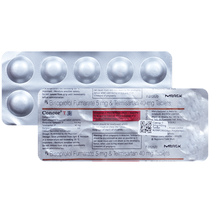 Concor T 5mg/40mg Tablet