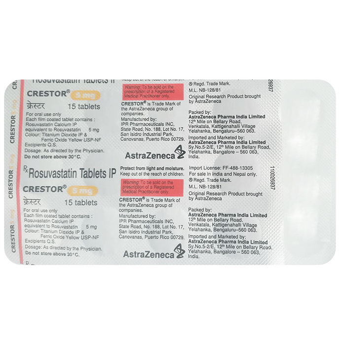 Crestor 5mg Tablet