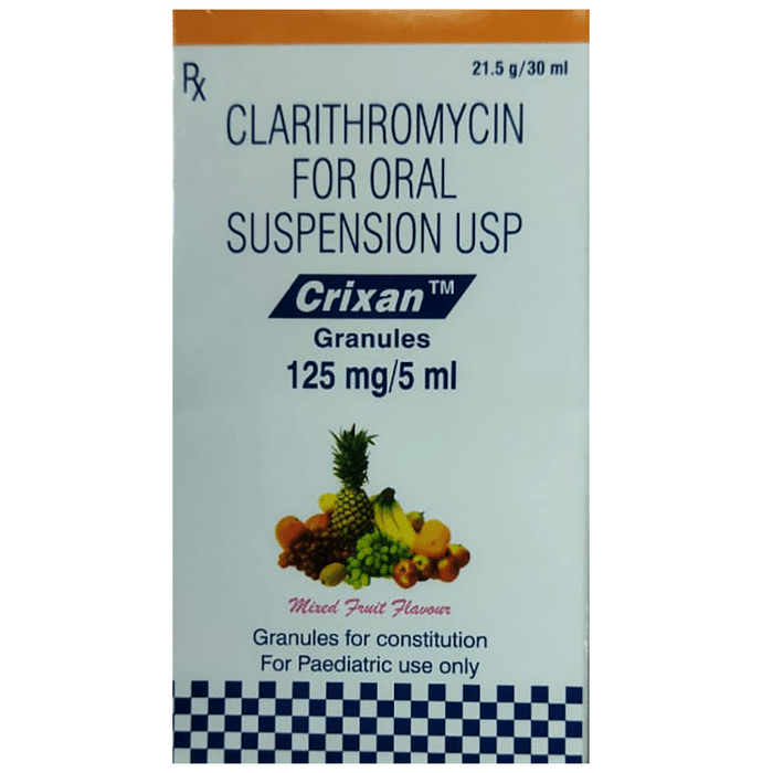 Crixan 125mg Granules Mixed Fruit