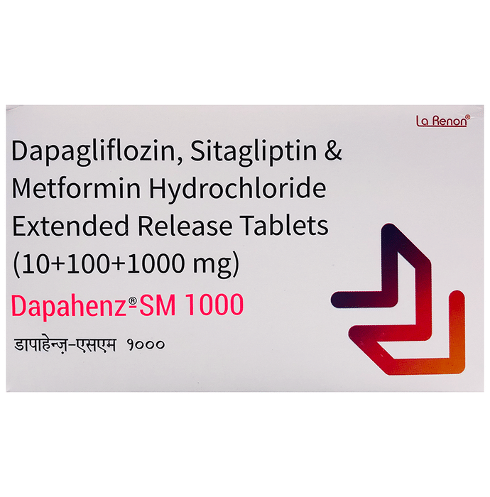 Dapahenz SM 10mg/1000mg/100mg Tablet