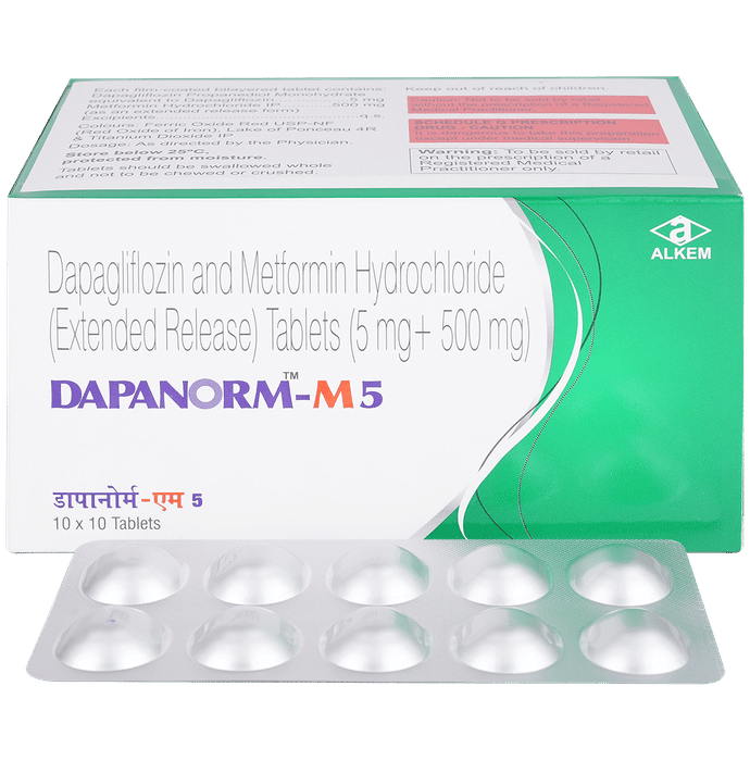 Dapanorm-M 5mg/500mg Tablet