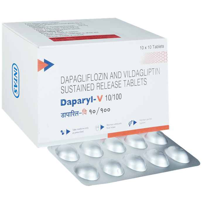 Daparyl V 10mg/100mg Tablet