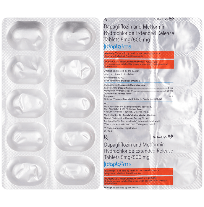 Daplo M 5mg/500mg Tablet