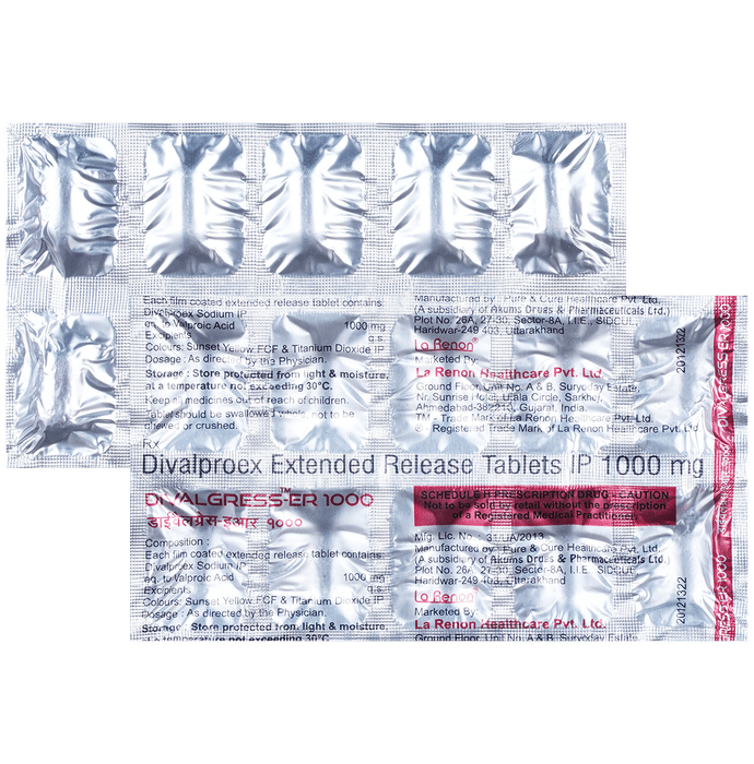 Divalgress 1000mg Tablet ER