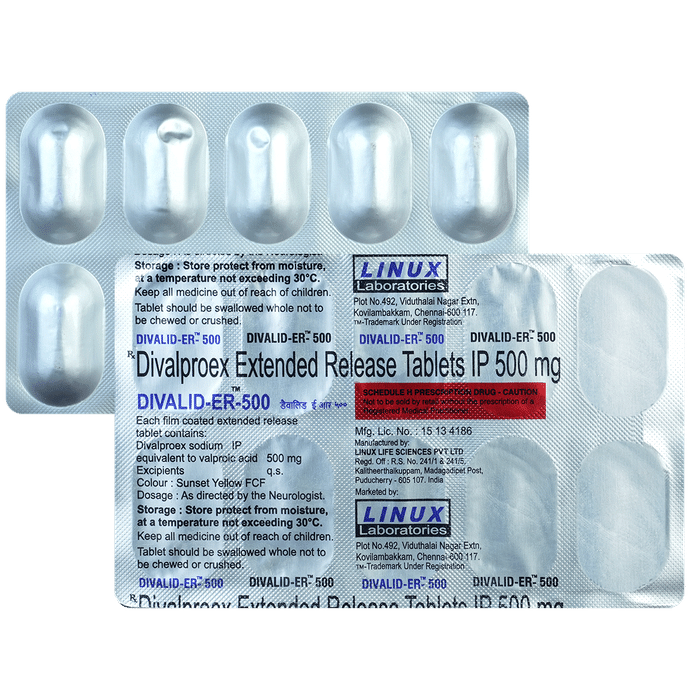 Divalid 500mg Tablet ER