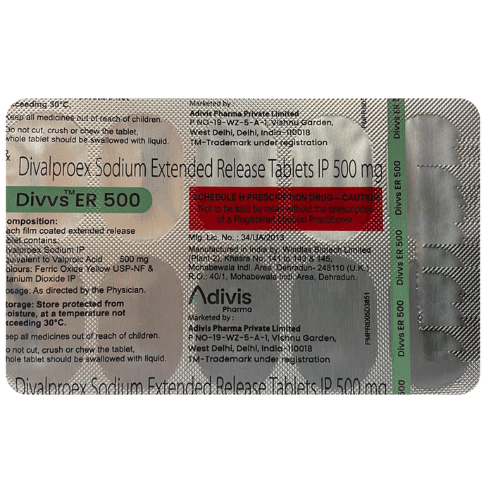 Divvs ER 500 Tablet