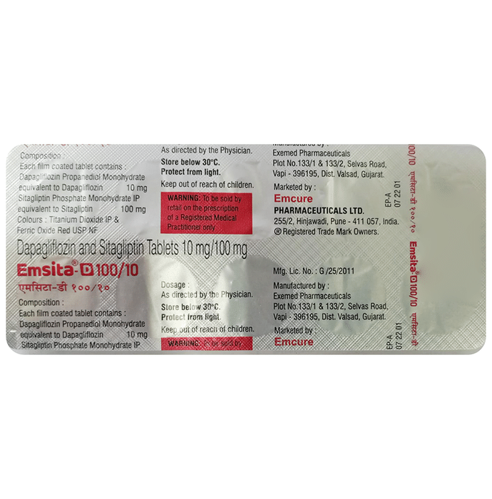 Emsita D 10mg/100mg Tablet