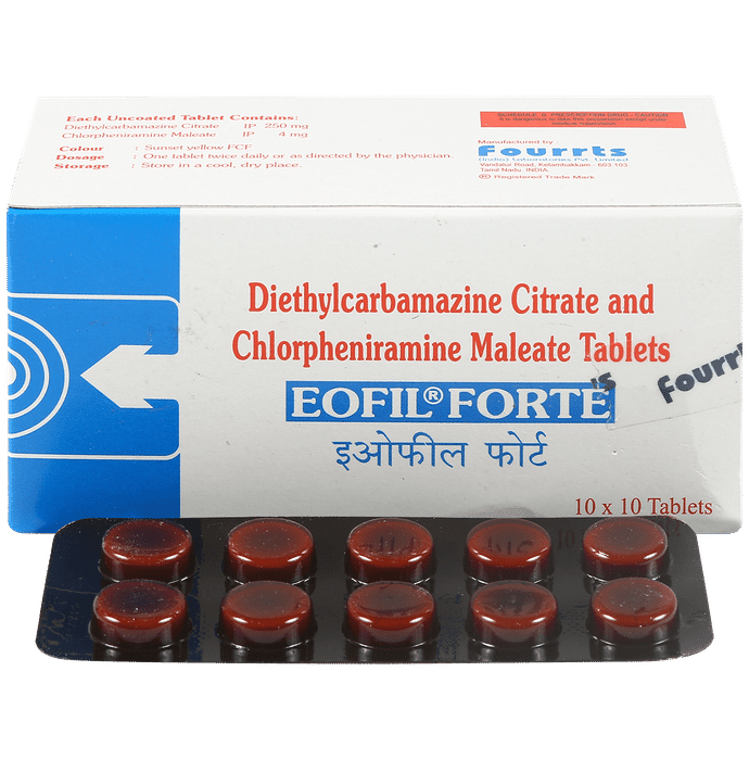 Eofil Forte 250mg/4mg Tablet