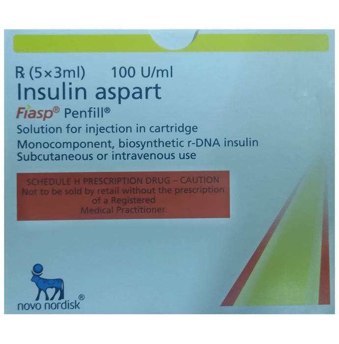 Fiasp 100IU/ml Penfill (3ml Each)