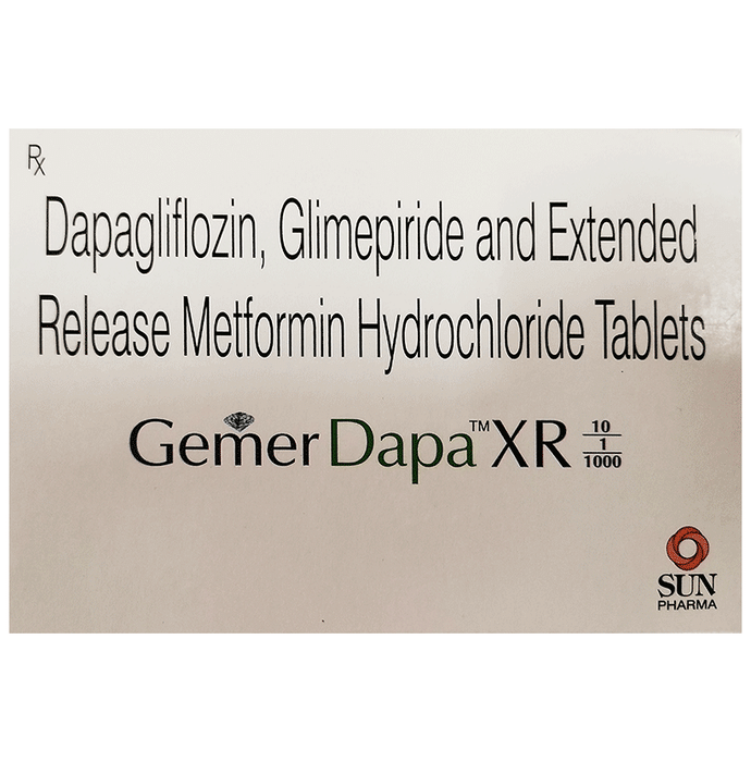 Gemer Dapa XR 10/1/1000 Tablet
