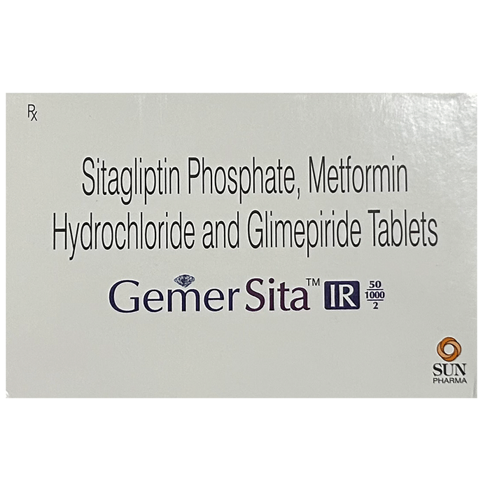 Gemer Sita 50mg/2mg/1000mg Tablet IR