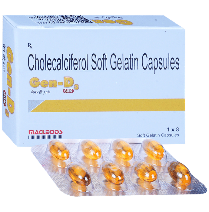 Gen-D3 60K Soft Gelatin Capsule